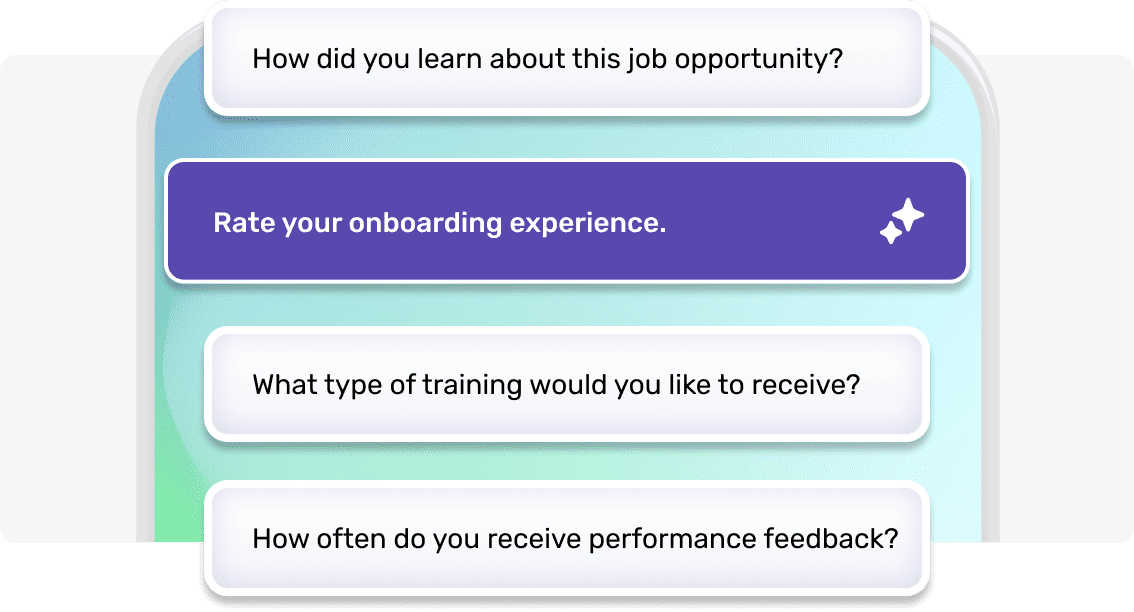 AI generating survey questions